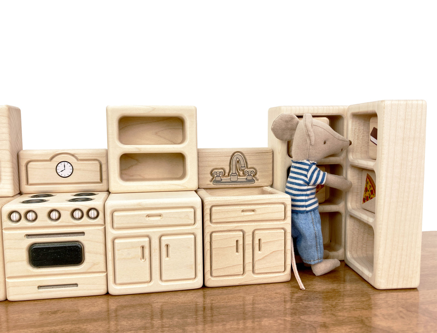 Kitchen Stove - Natural - 1:12 Scale Furniture Solid Maple Blocks
