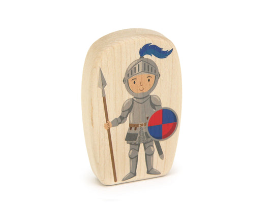 Knight - 3.75" Double-sided 1:24 Scale Maple Figure