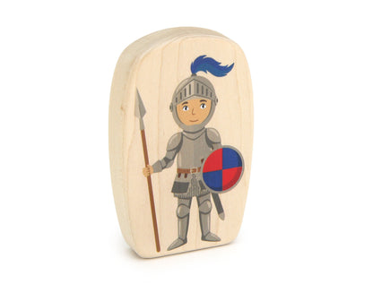 Knight - 3.75" Double-sided 1:24 Scale Maple Figure