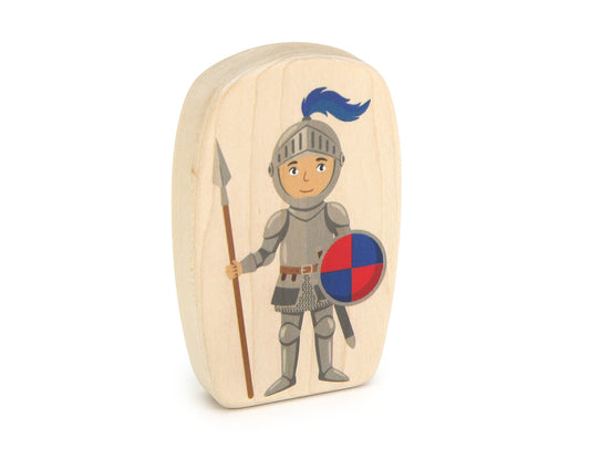 Knight - 3.75" Double-sided 1:24 Scale Maple Figure