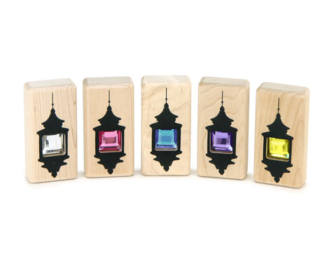 LIMITED! Pastel Square Lanterns 5 pc. Gem Blocks