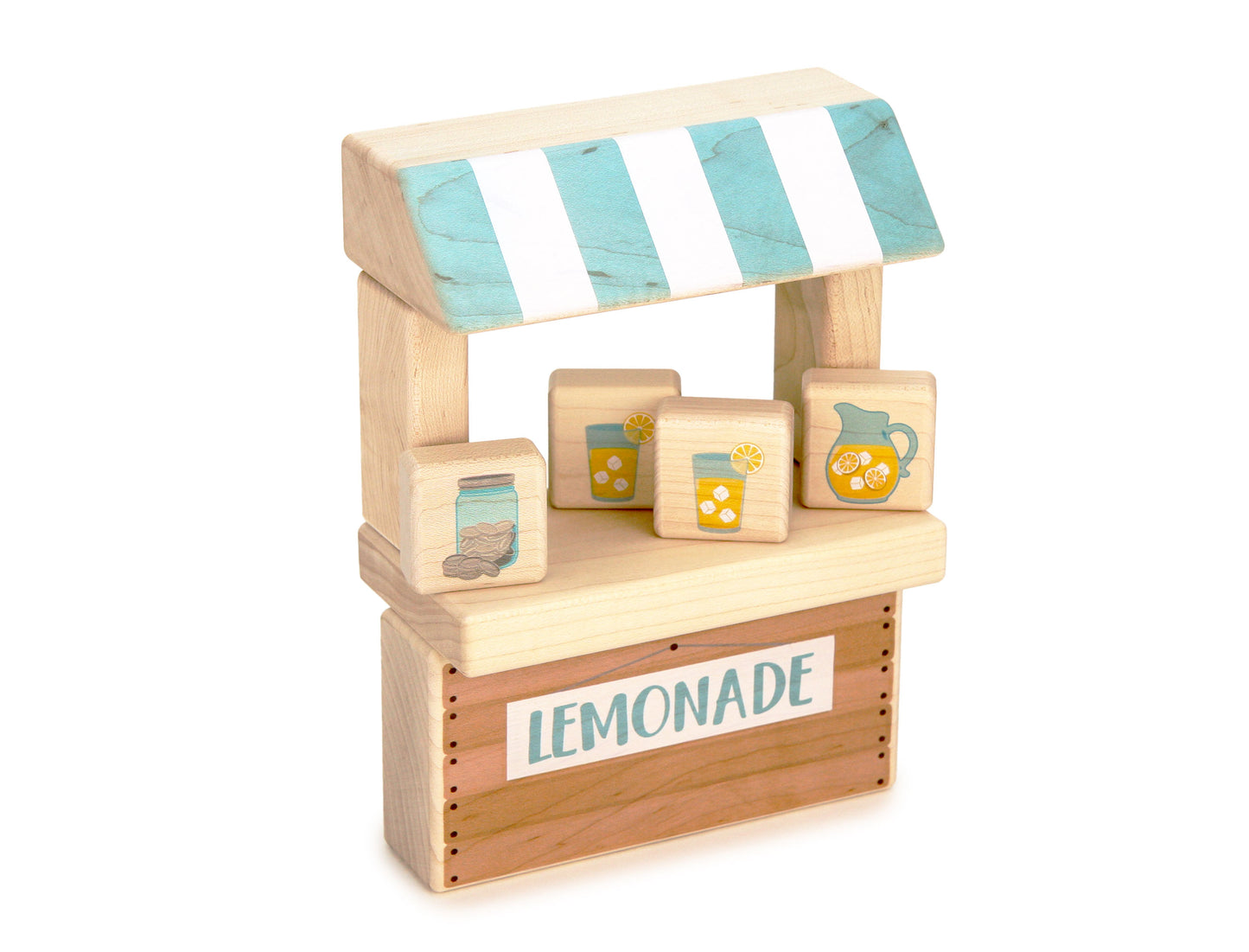 LIMITED! Lemonade Stand Maple Building Block Set