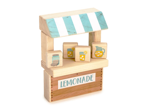 LIMITED! Lemonade Stand Maple Building Block Set