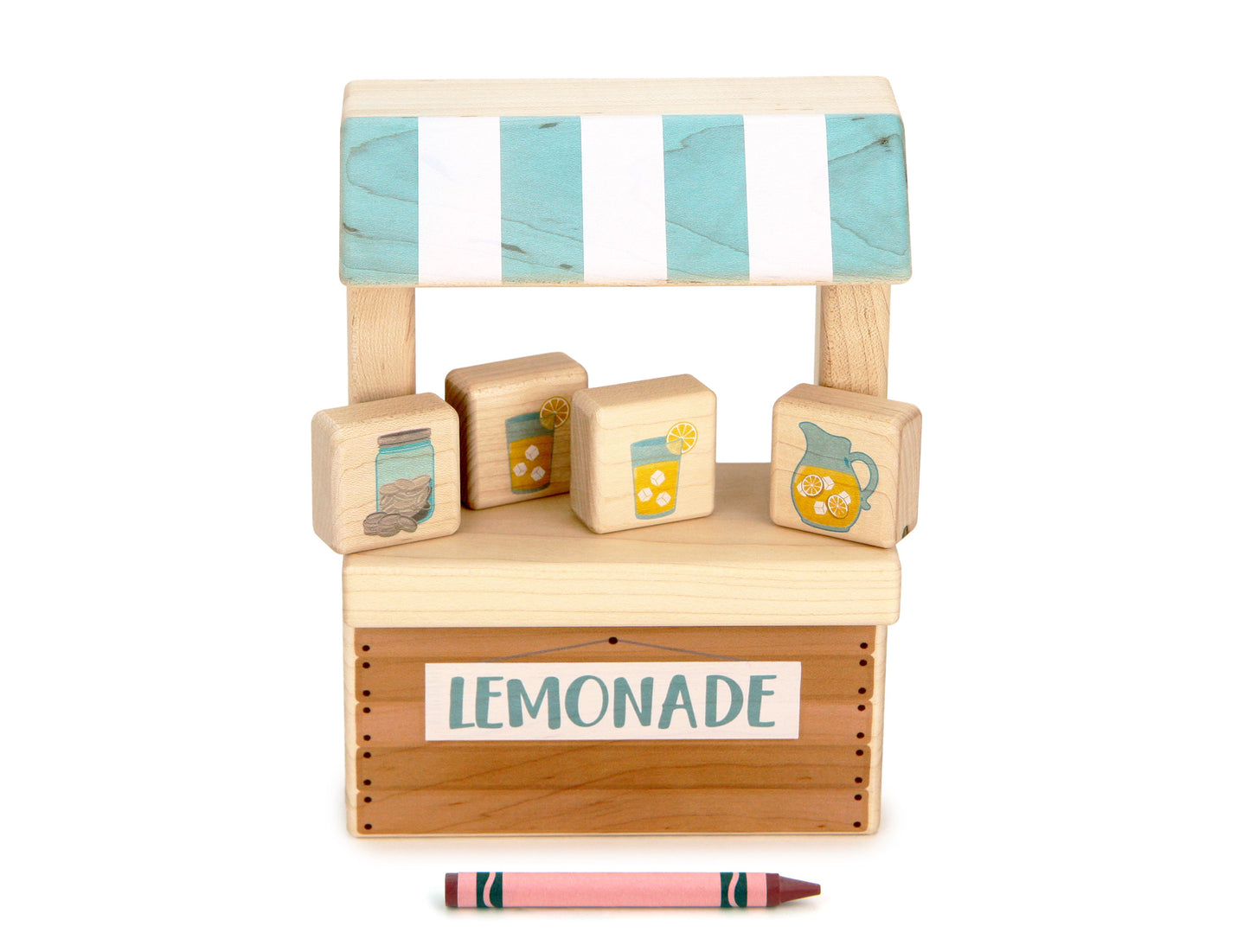 LIMITED! Lemonade Stand Maple Building Block Set