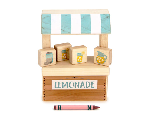 LIMITED! Lemonade Stand Maple Building Block Set