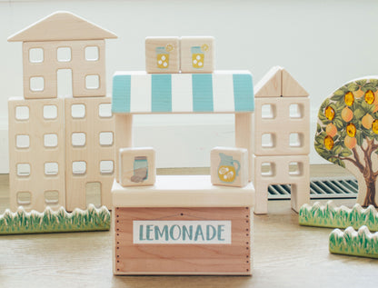 LIMITED! Lemonade Stand Maple Building Block Set