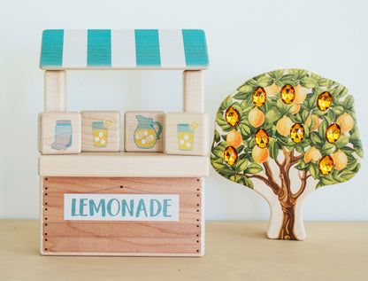 LIMITED! Lemonade Stand Maple Building Block Set