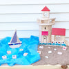 LIMITED! Summer Lighthouse 33 pc. Maple Building Block Set