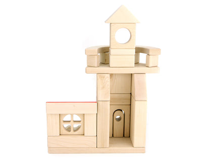 LIMITED! Summer Lighthouse 33 pc. Maple Building Block Set