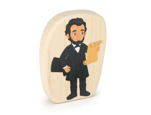 Abraham Lincoln - 3.25" Double-sided 1:24 Scale Maple Figure