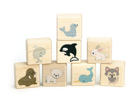 Little Arctic Animal Friends 8 pc. Building Block Set