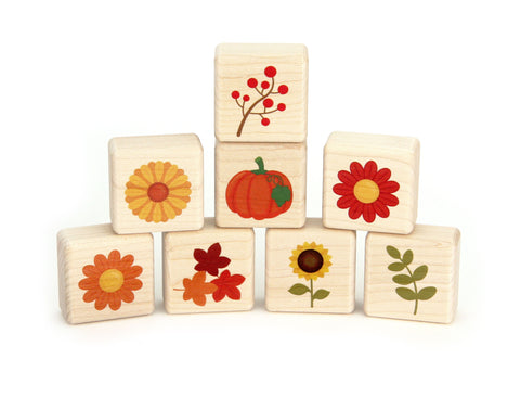 LIMITED! Little Autumn Garden 8 pc. Building Block Set