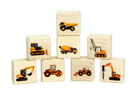 Little Construction Machines 8 pc. Building Block Set