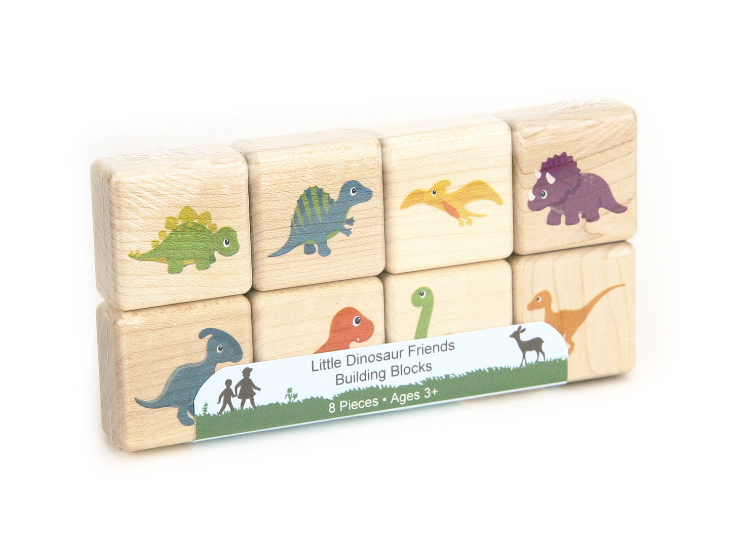 Little Dinosaur Friends 8 pc. Building Block Set