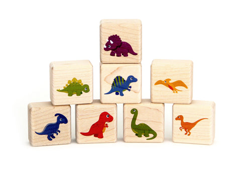 Little Dinosaur Friends 8 pc. Building Block Set