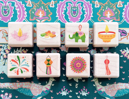 LIMITED! Little Diwali 8 pc. Building Block Set