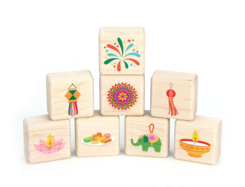 LIMITED! Little Diwali 8 pc. Building Block Set