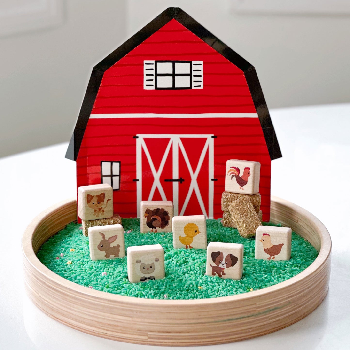 Little Farm Friends 8 pc. Building Block Set