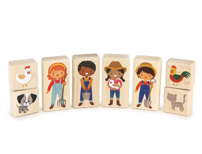 LIMITED! Little Farmers 8 pc. Block Set