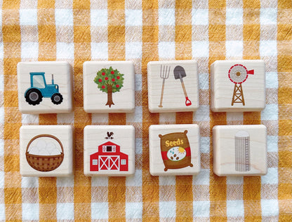 Little Farmyard 8 pc. Building Block Set