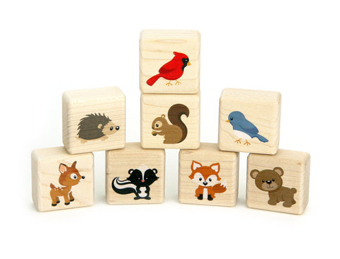 Little Forest Animal Friends 8 pc. Building Block Set