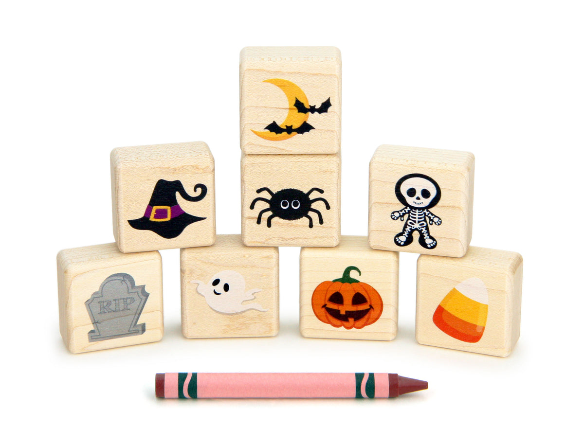 LIMITED! Little Halloween Friends 8 pc. Building Block Set