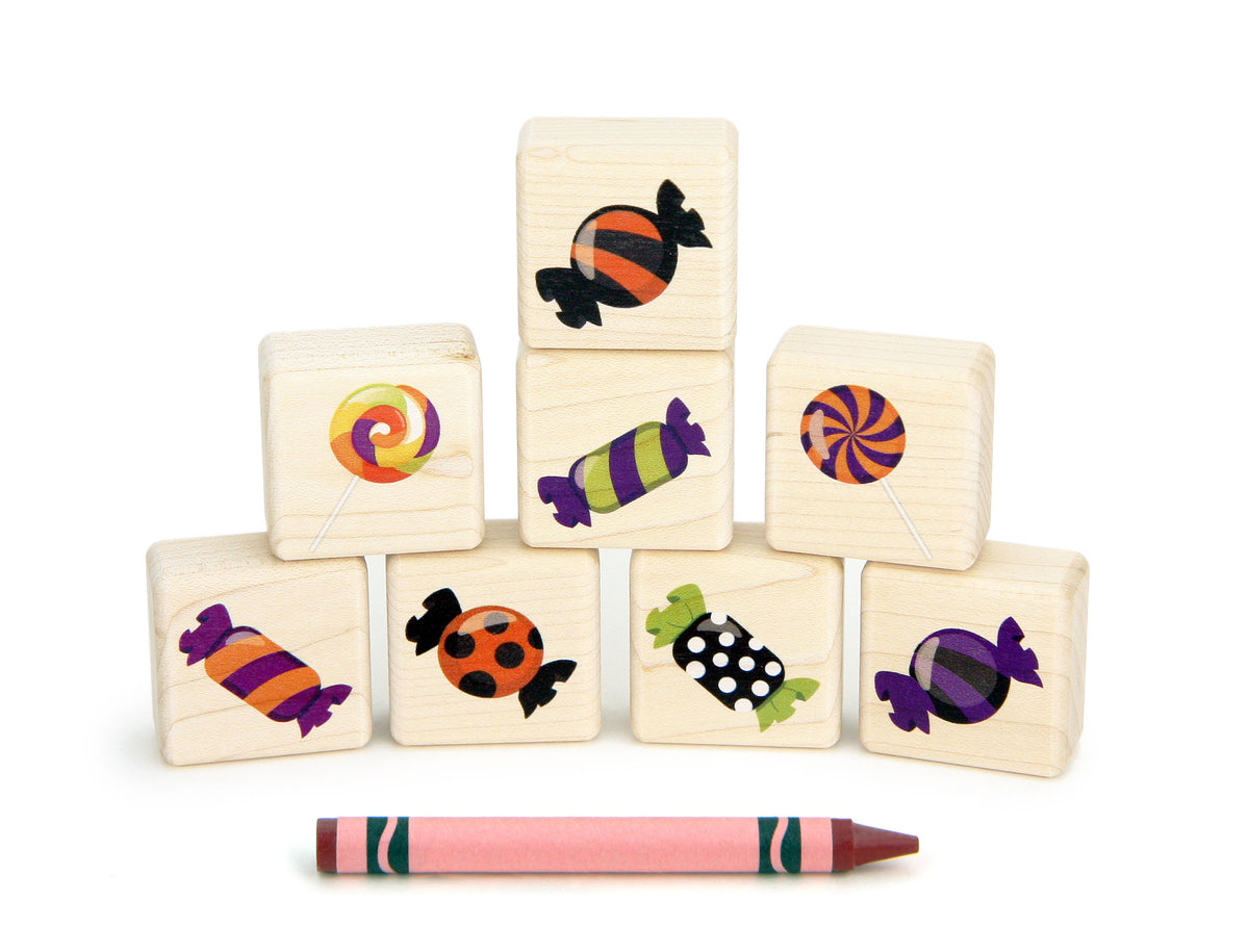 LIMITED! Little Halloween Treats 8 pc. Building Block Set