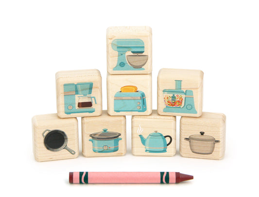 Little Kitchen Tools 8 pc. Building Block Set