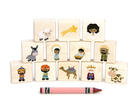 Little Nativity 12 pc. Building Block Set