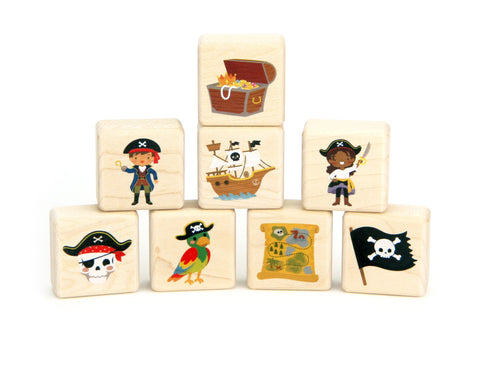 Little Pirate Friends 8 pc. Building Block Set