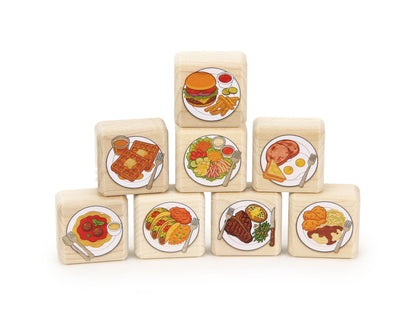 Little Plates of Food 8 pc. Building Block Set