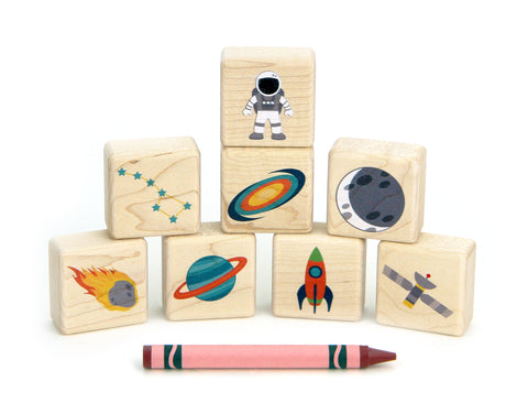 Little Space Explorers 8 pc. Building Block Set