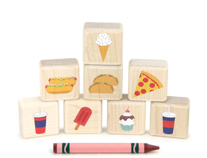 LIMITED! Little Summer Food 8 pc. Building Block Set