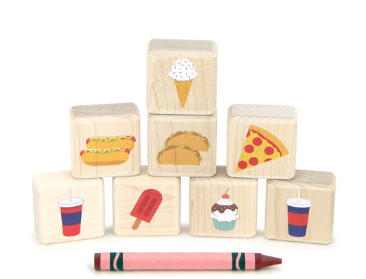 LIMITED! Little Summer Food 8 pc. Building Block Set