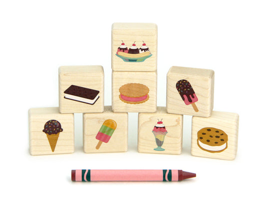 LIMITED! Little Summer Treats 8 pc. Building Block Set