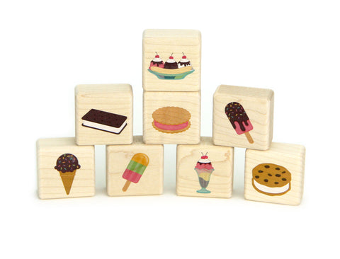 LIMITED! Little Summer Treats 8 pc. Building Block Set