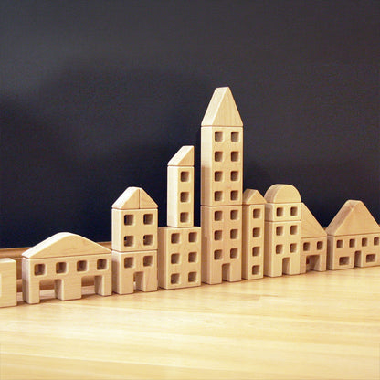 5 pc. Little Town Blocks Garage Set