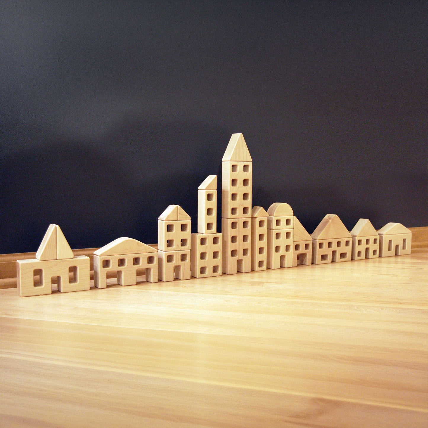 5 pc. Little Town Blocks Neighborhood Set