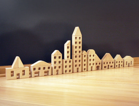 28 pc. Little Town Blocks Complete Set