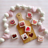 LIMITED! Little Valentine Treats 8 pc. Building Block Set