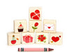 LIMITED! Little Valentines 8 pc. Building Block Set