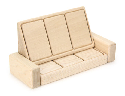 Couch - Natural - 1:12 Scale Furniture Solid Maple Blocks