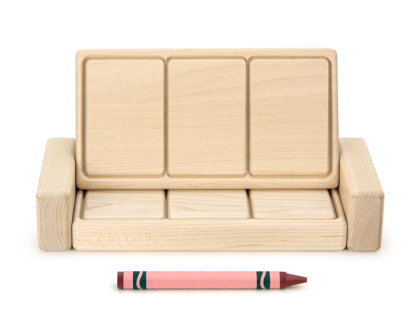 Couch - Natural - 1:12 Scale Furniture Solid Maple Blocks