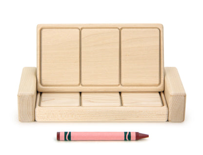 Couch - Natural - 1:12 Scale Furniture Solid Maple Blocks