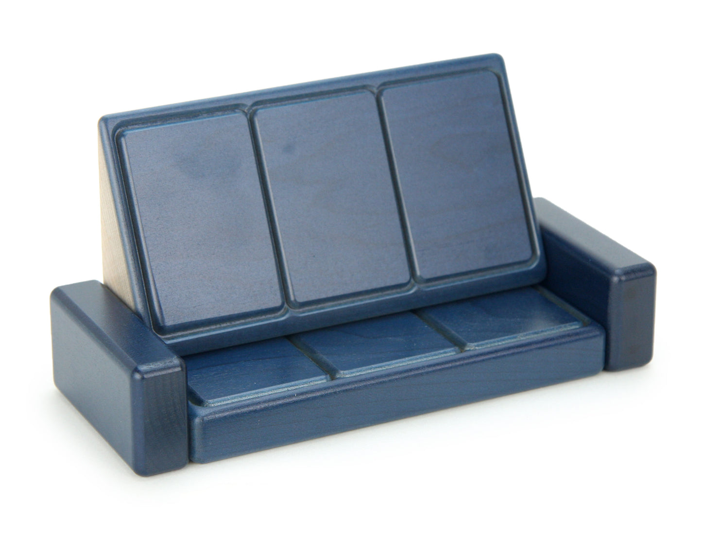 Couch - Navy - 1:12 Scale Furniture Solid Maple Blocks