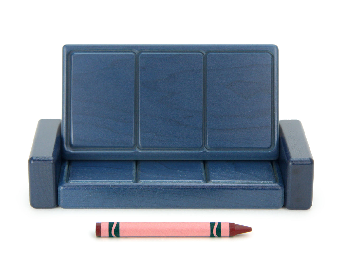 Couch - Navy - 1:12 Scale Furniture Solid Maple Blocks