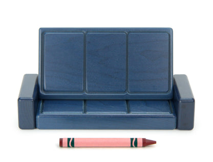 Couch - Navy - 1:12 Scale Furniture Solid Maple Blocks