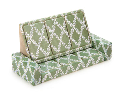 Couch - Sage Floral - 1:12 Scale Furniture Solid Maple Blocks