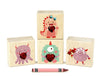 LIMITED! Love Monsters 4 pc. Gem Block Set