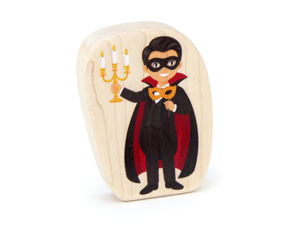 Masked Man - 3.25" Double-sided 1:24 Scale Maple Figure